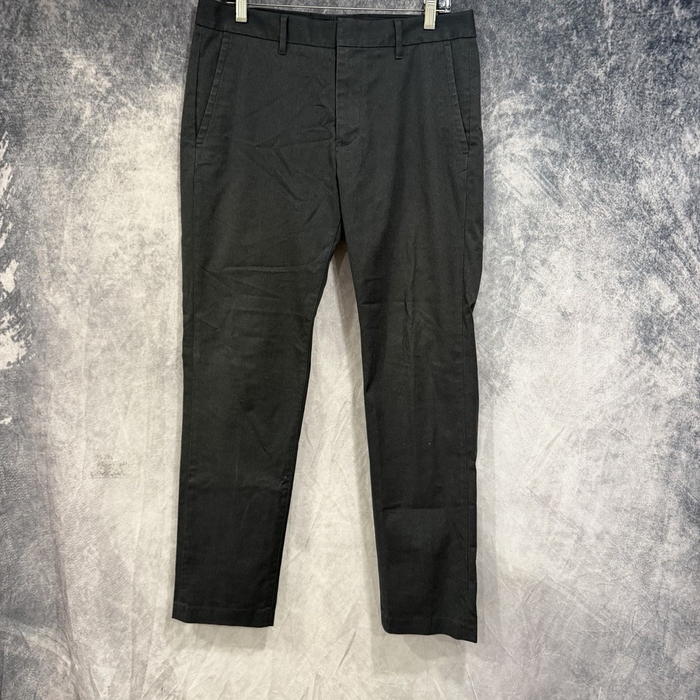 Bonobos Thursday Men’s Dress Pants 32x32 Black Slim Straight Wool Blend Trousers